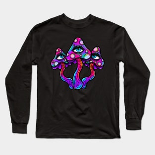 Trippy mushrooms Long Sleeve T-Shirt